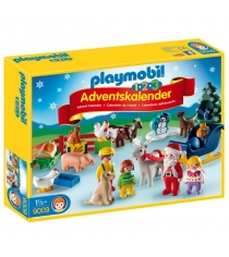 Конструктор набор календарь рождество на ферме 123 Playmobil 9009pm...