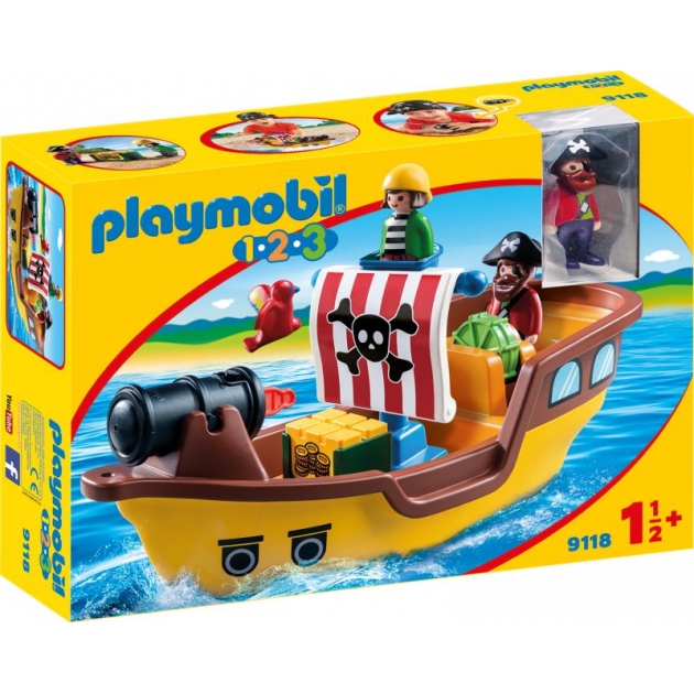 Игровой набор 1 2 3 пиратский корабль Playmobil 9118pm