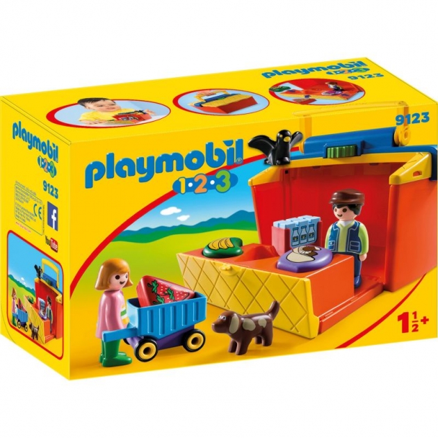 Конструктор 123на рынке набор из серии возьми с собой Playmobil 9123pm