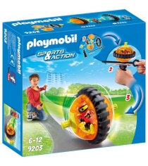 Конструктор оранжевый гонщик на роликах Playmobil 9203pm...