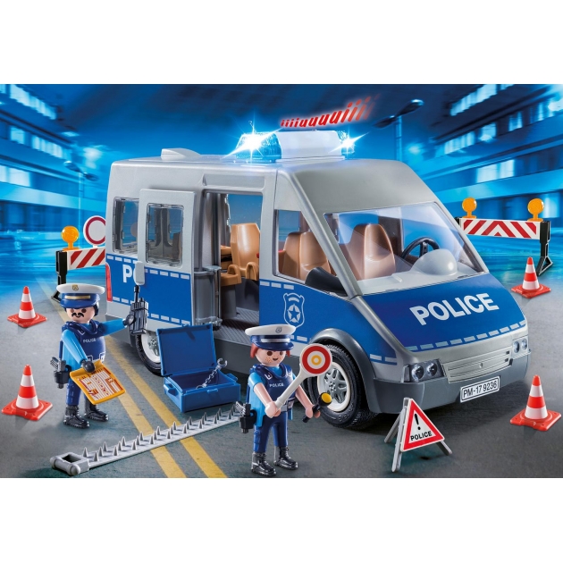 Playmobil промо набор полицейский с машиной свет и звук Playmobil 9236pm