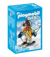 Конструктор зимние виды спорта лыжник с палками Playmobil 9284pm...