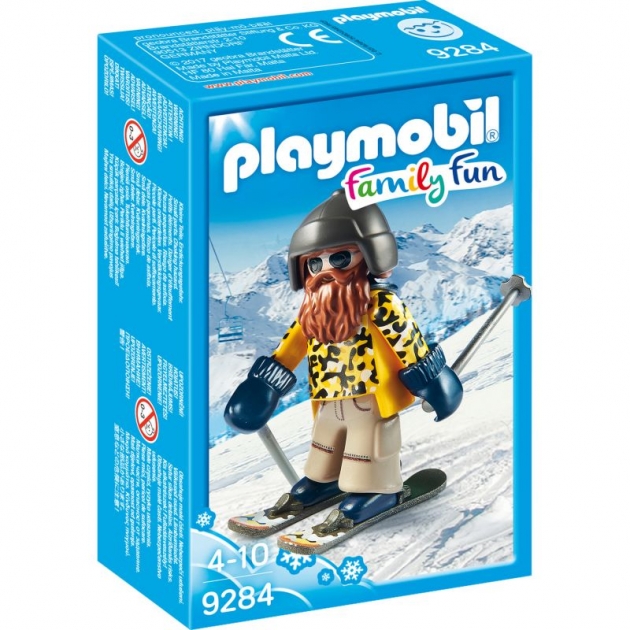 Конструктор зимние виды спорта лыжник с палками Playmobil 9284pm