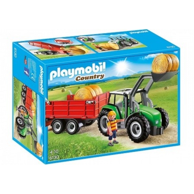 Набор большой трактор с прицепом Playmobil 6130pm