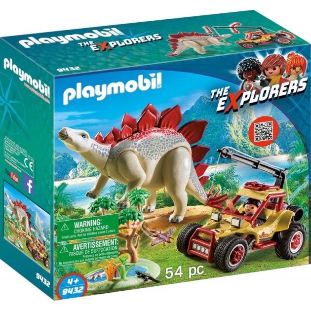 Набор исследовательский транспорт со стегозавром Playmobil 9432pm