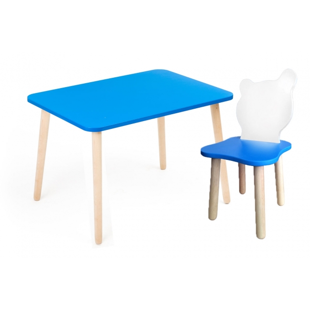 Комплект мебели Polli Tolli Джери с голубым столиком и бело-голубым стульчиком