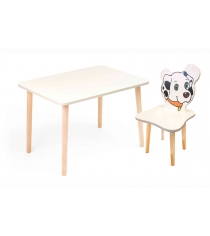 Комплект мебели Polli Tolli Джери с белым столиком и белым стульчиком...