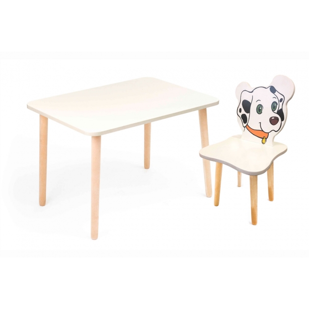 Комплект мебели Polli Tolli Джери с белым столиком и белым стульчиком