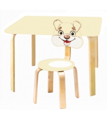 Комплект мебели Polli Tolli Мордочки с ванильным столиком и ванильным стульчиком...