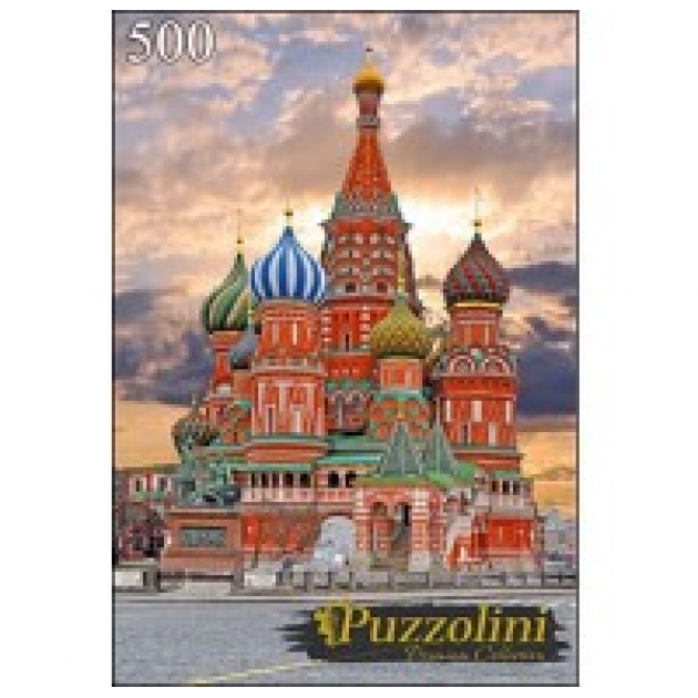 Пазлы Puzzolini москва храм василия блаженного 500 эл GIPZ500-7671