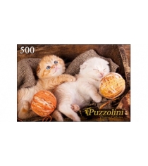 Пазлы puzzolini котята с клубками 500 эл Puzzolini GIPZ500-7663