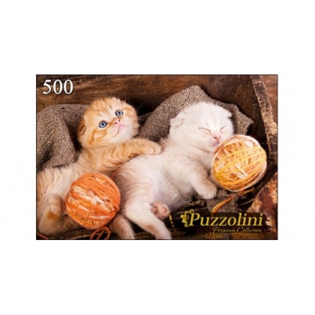 Пазлы puzzolini котята с клубками 500 эл Puzzolini GIPZ500-7663