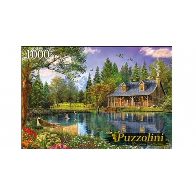 Пазлы Puzzolini дэвисон домик у лесного озера 1000 эл MGPZ1000-7740