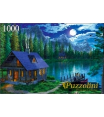Пазлы Puzzolini дэвисон домик у лунного озера 1000 эл MGPZ1000-7742