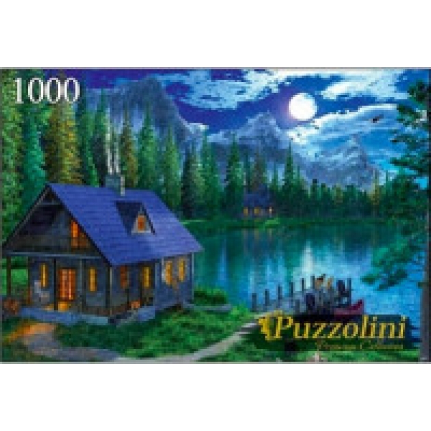 Пазлы Puzzolini дэвисон домик у лунного озера 1000 эл MGPZ1000-7742