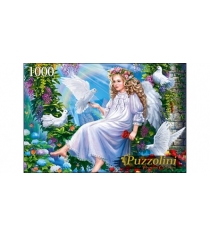 Пазлы Puzzolini ангелочек и голуби 1000 эл FPZ1000-9925