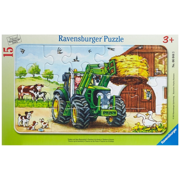 Пазл Ravensburger Трактор на ферме 15шт 6044