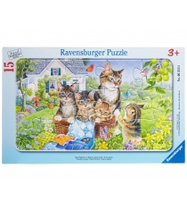 Пазл Ravensburger в рамке Ласковые котята 15 шт 6355