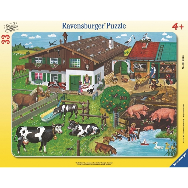 Пазл Ravensburger Животные на ферме 33 шт 6618