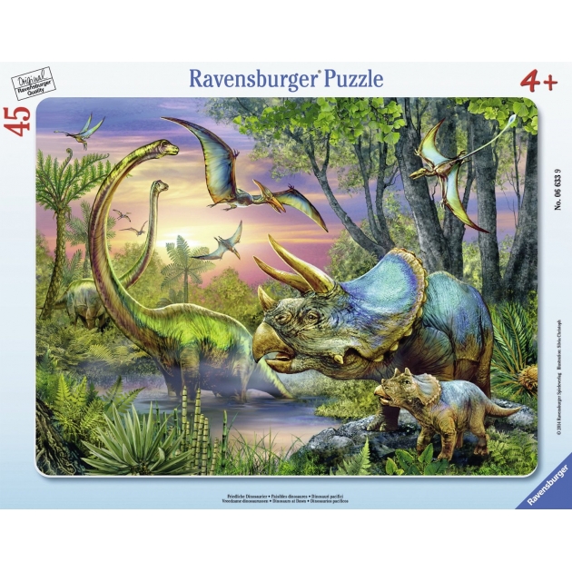 Пазл Ravensburger Динозавры на рассвете 45 шт 6633