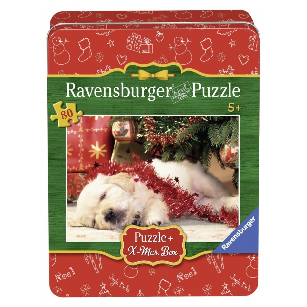 Пазл Ravensburger Рождественский щенок 80шт 7546