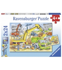 Пазл Ravensburger Стройка за окном 2х24шт 7800