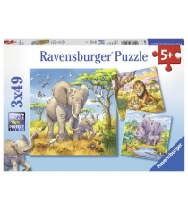 Пазл Ravensburger Животные саванны 3х49шт 8003