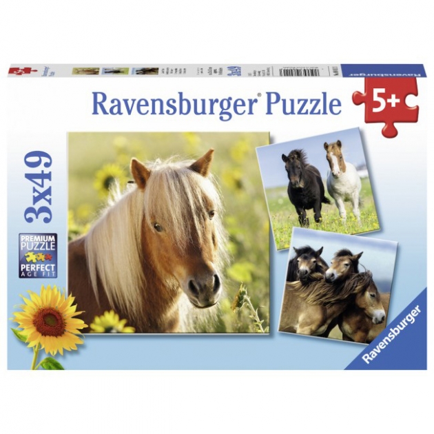 Пазл Ravensburger Пони 3х49шт 8011