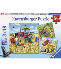 Пазл Ravensburger Строительная техника 3х49шт 8012