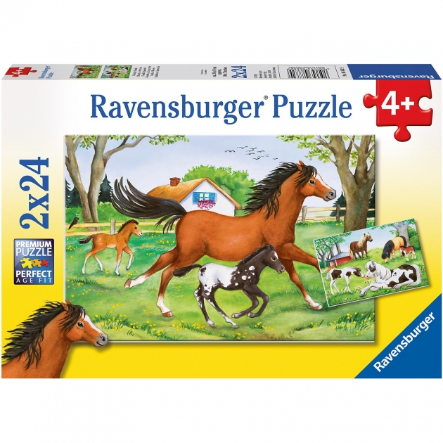 Пазл Ravensburger Мир лошадей 2х24шт 8882