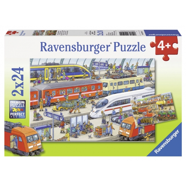 Пазл Ravensburger На вокзале 2х24шт 9191