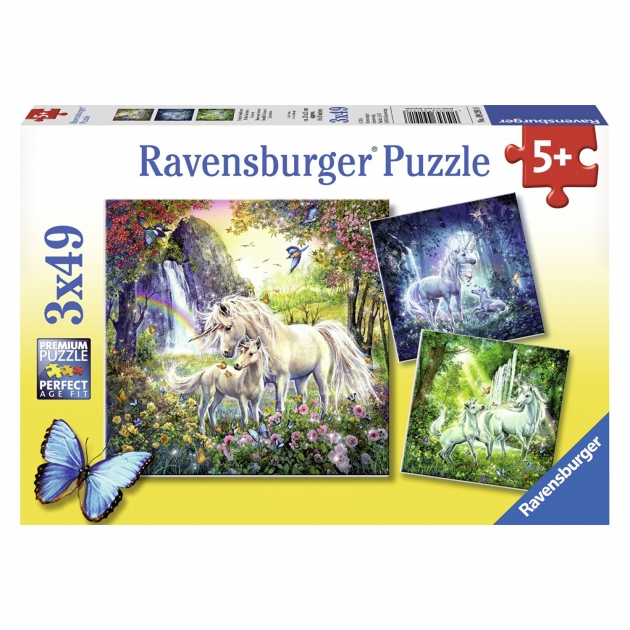 Пазл Ravensburger Единороги 3х49шт 9291