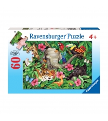 Пазл Ravensburger Обитатели джунглей 60 шт 9533