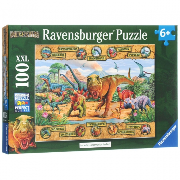 Пазл Ravensburger Динозавры xxl 100 шт 10609