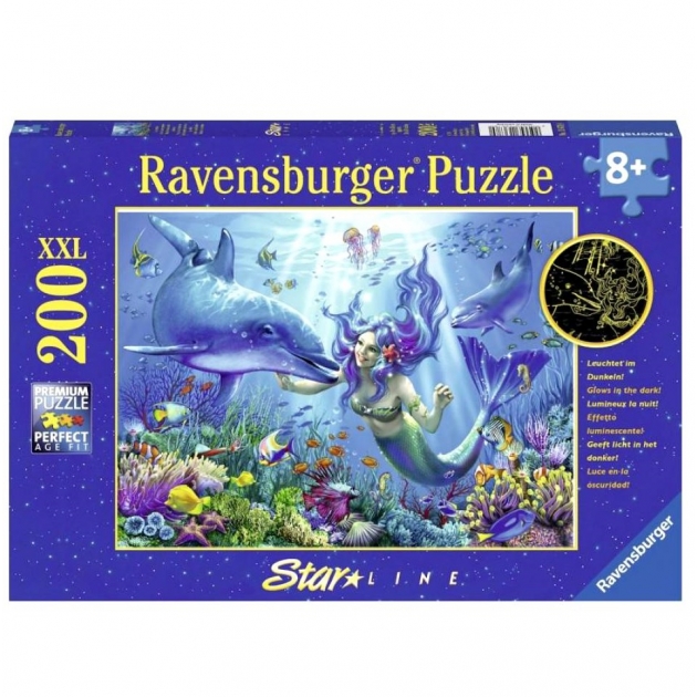 Пазл Ravensburger светящийся Подводный рай xxl 200 шт 13678
