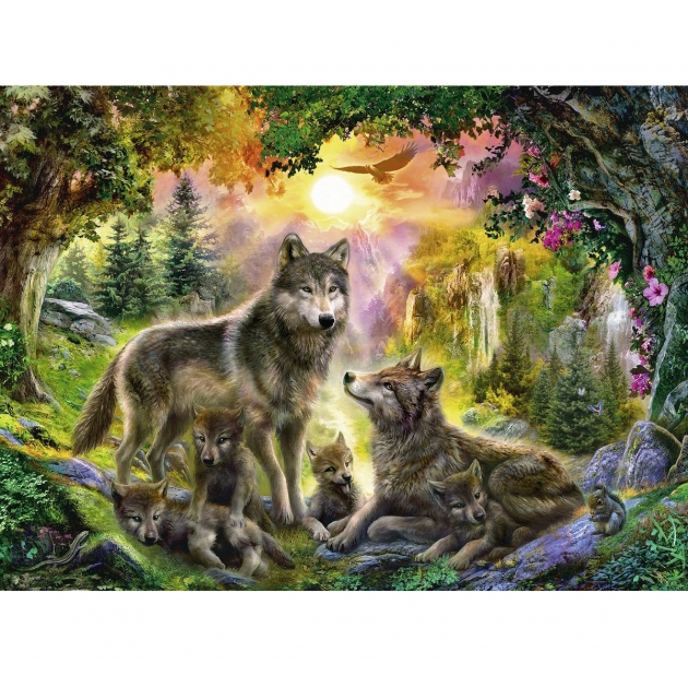 Пазл Ravensburger Семья волков в лесу 500 шт 14745