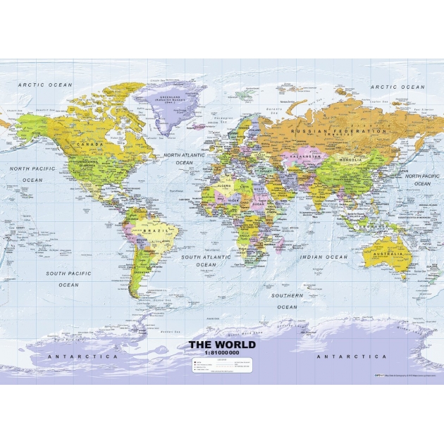 Пазл Ravensburger Политическая карта мира 500 шт 14755