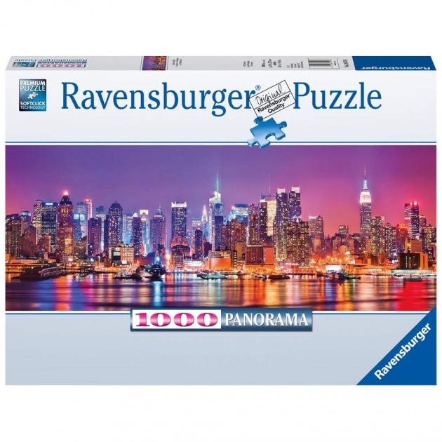 Пазл Ravensburger панорамный Огни ночного Манхеттэна 1000 шт 15078