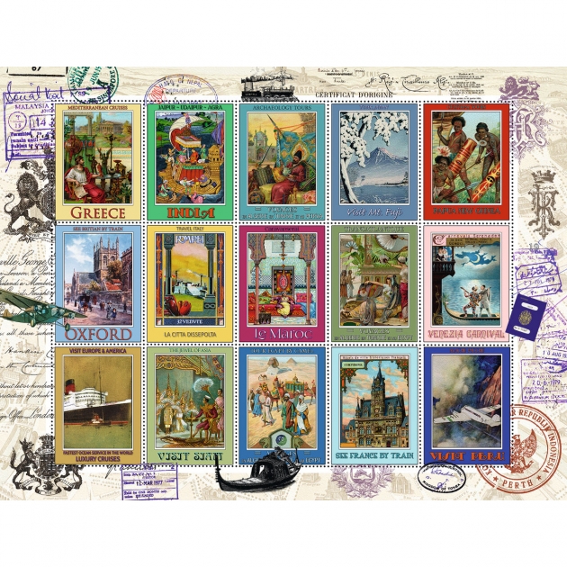 Пазл Ravensburger Коллекция марок 2000 шт 16602