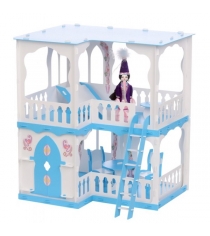 Кукольный домик R&S Алсу бело голубой
