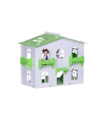 Домик для кукол R&S Загородный дом София бело-салатовый с мебелью