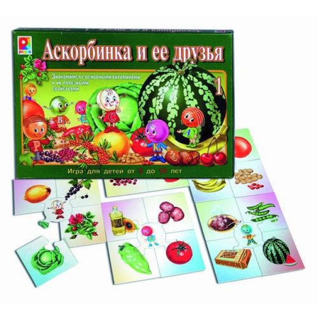 Игра настольная аскорбинка и ее друзья 1 Радуга С-481