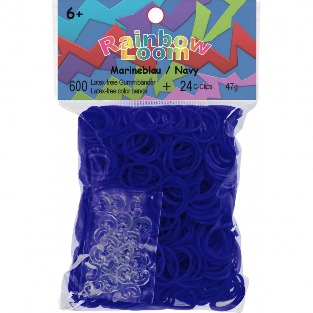Набор резинок для плетения браслетов Rainbow Loom синий B0003