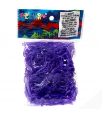 Набор гелевых резинок Rainbow Loom для плетения браслетов фиолетовые 600 шт B005...