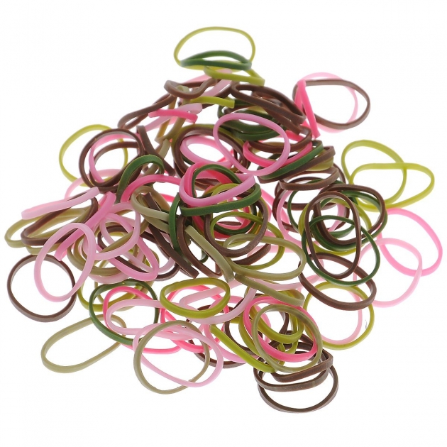 Резиночки для плетения браслетов Rainbow Loom Розовый камуфляж 600 резиночек и клипсы B0080