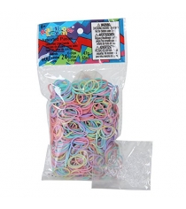 Резинки для плетения браслетов Rainbow Loom Микс пастель 600 шт B0109...