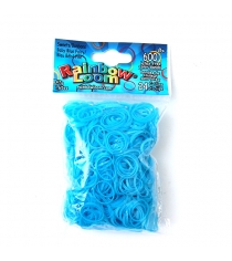 Резиночки для плетения браслетов Rainbow Loom Леденцы голубые B0113