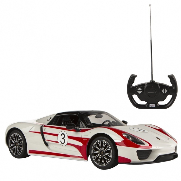 Машина р/у porsche 918 spyder свет белая 1:14 Rastar 70710_white