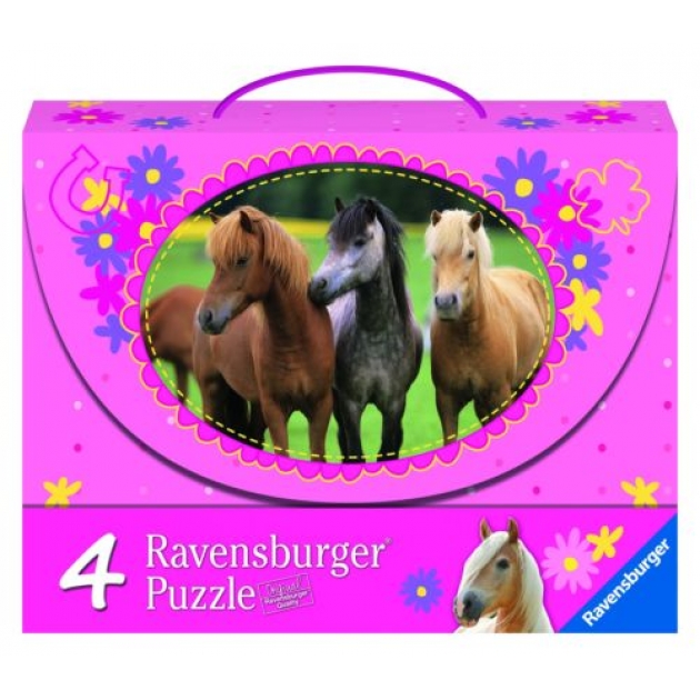 Пазл лошадки 4 пазла Ravensburger 7268