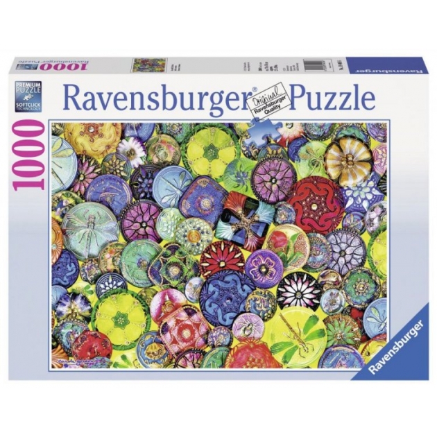 Пазл разноцветные пуговицы 1000 элементов Ravensburger 19405